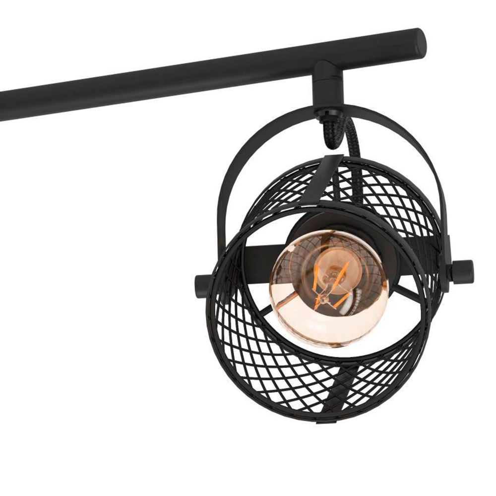 Plafondlamp Dellow 1 zwart 3-lichts Eglo 9002759312459