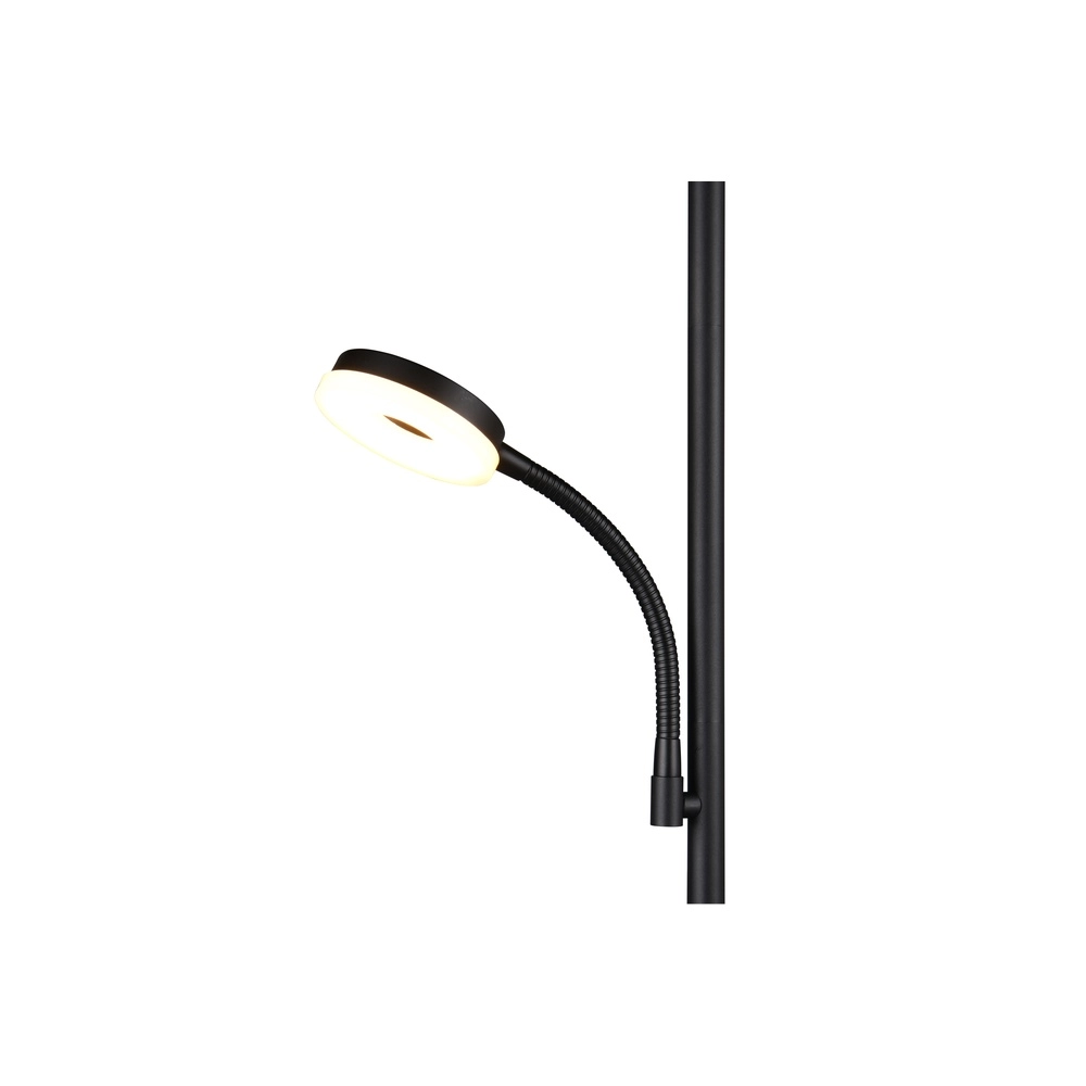 Vloerlamp Specter zwart met leeslamp Trio 4017807612288