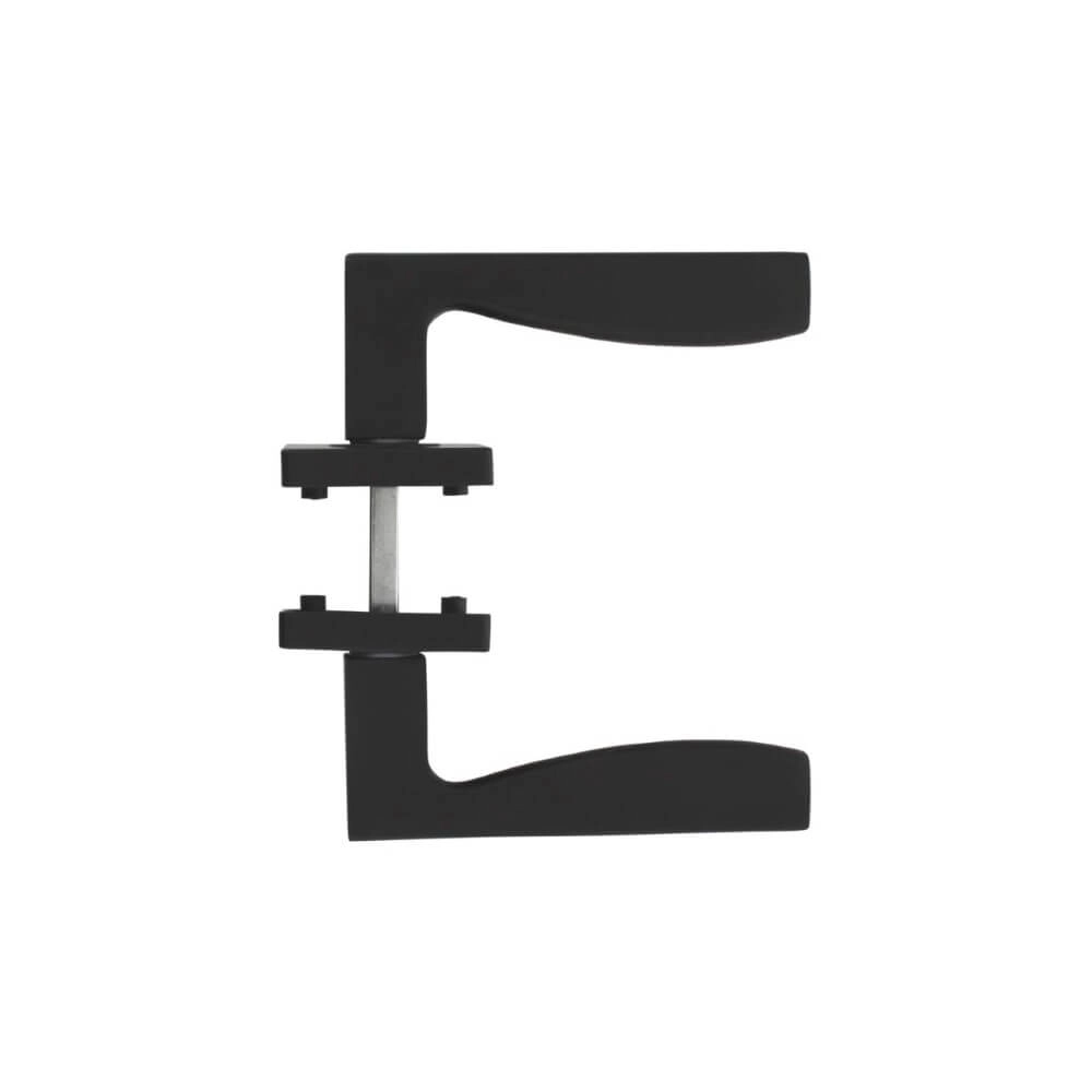 Moderne deurklink Apollo vierkant zwart Intersteel 8714186408681