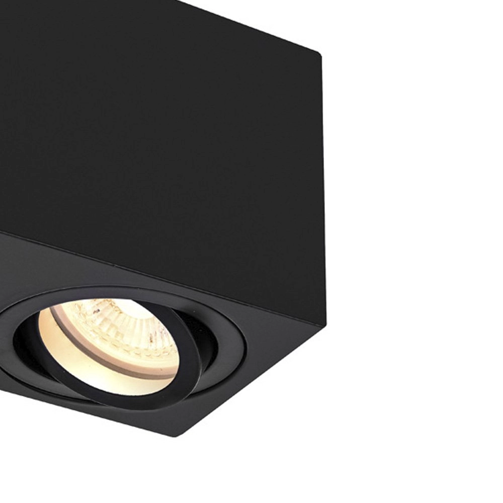 Plafondlamp Triledo GU10 2-lichts 16cm zwart SLV 4024163222266