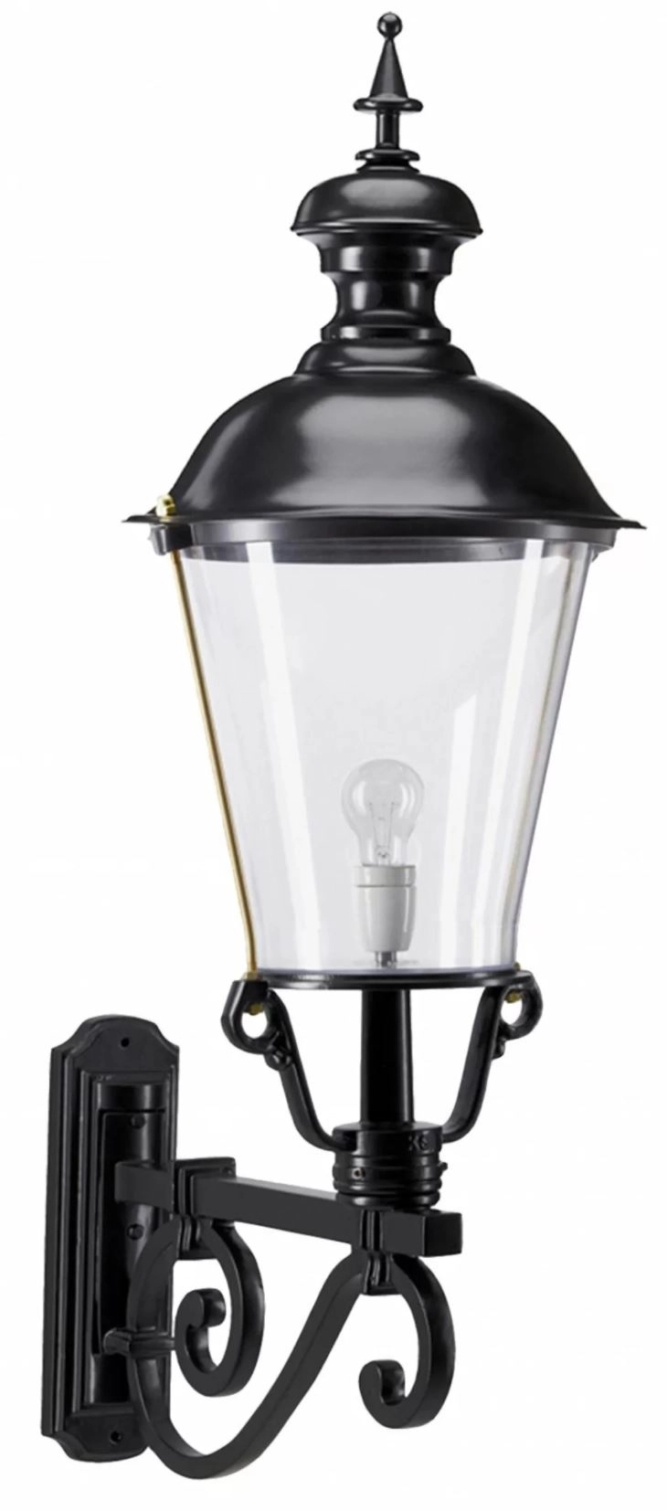 Nostalgische wand lantaarn Notaris XL zwart KS Verlichting 8714732127646