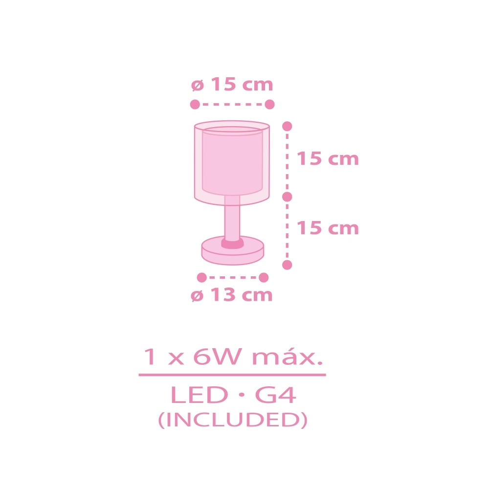 Tafellampje Hello Kitty & Friends roze Dalber 8420406412511