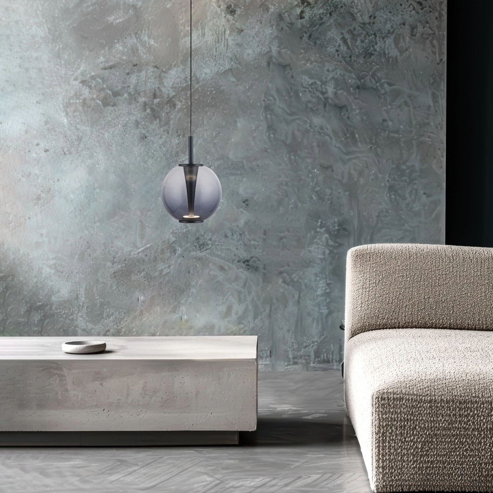 Led hanglamp Pure Infinity met smoke glas - Ø 18cm Paul Neuhaus 4012248399033