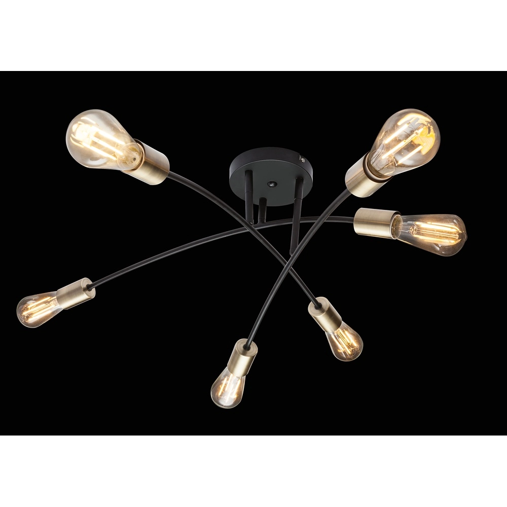 Plafondlamp Sarini zwart Globo 9007371377688