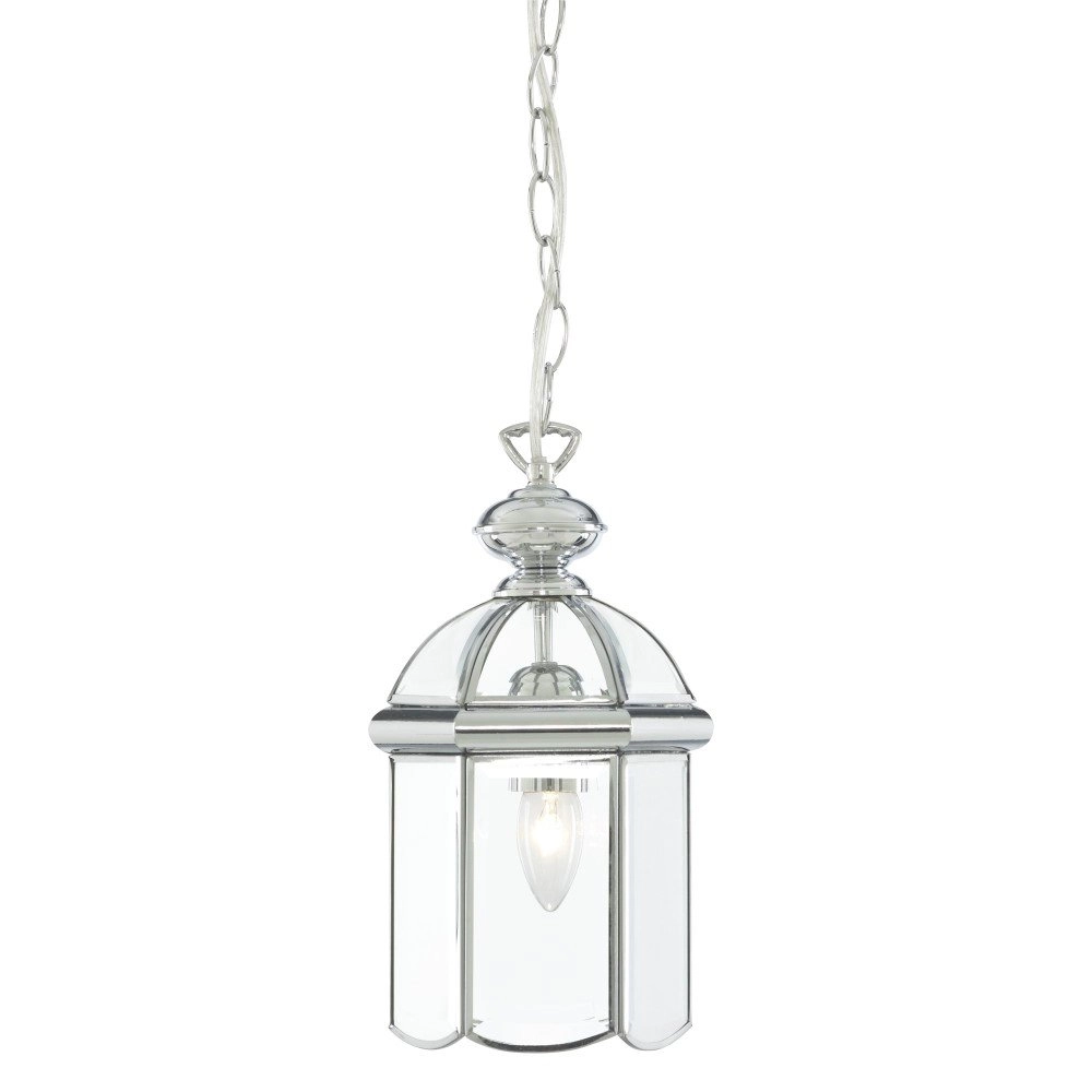 Klassieke lantaarn Lanterns 18cm chroom grijs Klassieke lantaarn Lanterns 18cm chroom grijs