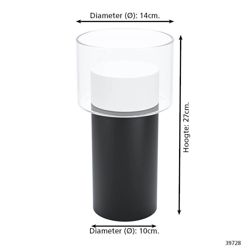 Tafellamp Molineros zwart - led Stars of Light 9002759397289