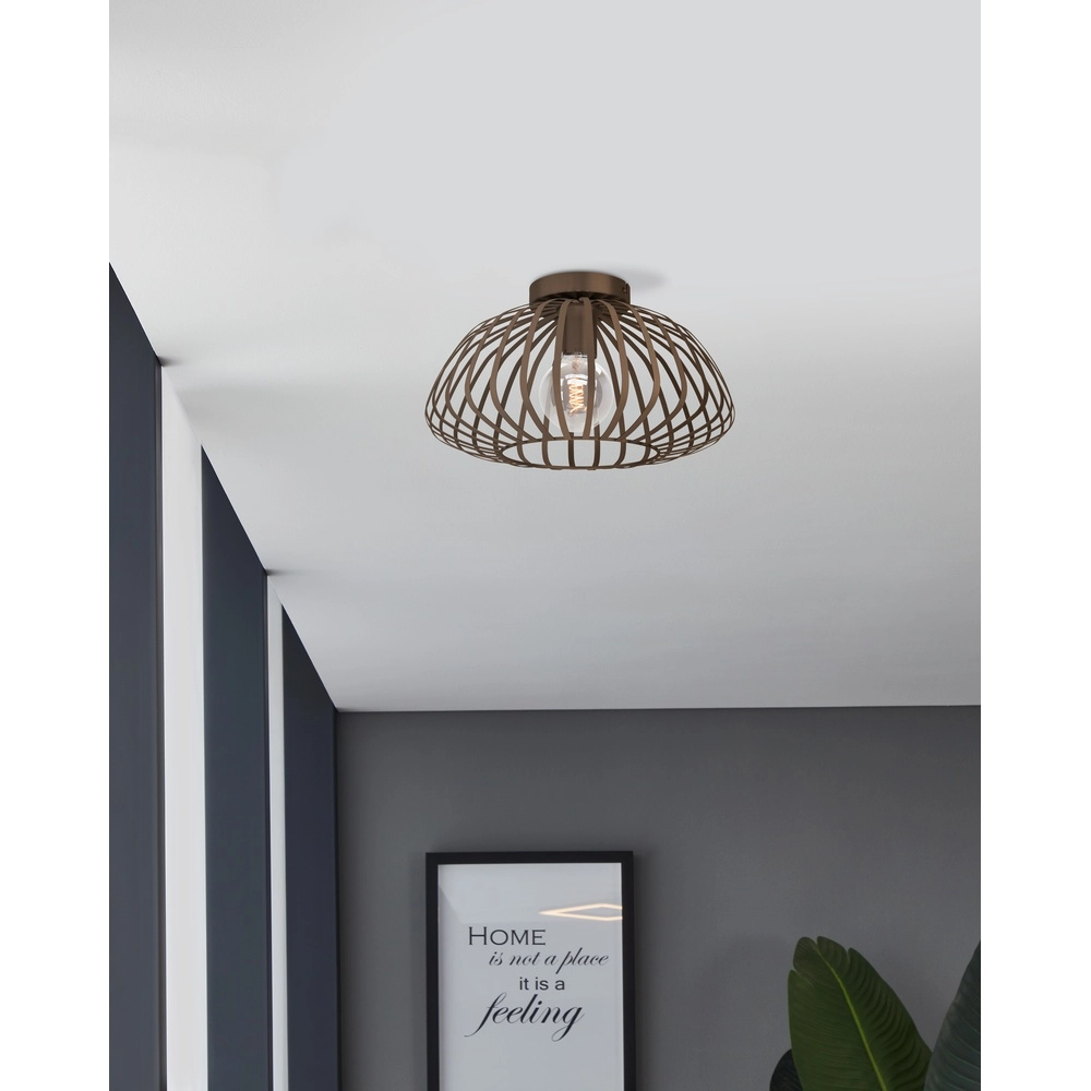 Bronzen plafondlamp Espinal Ø 38,5cm - 1x E27 Eglo 9008606312573