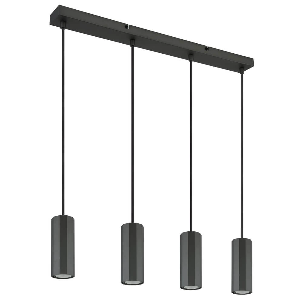 Grijze hanglamp James 4-lichts Globo 9007371456871
