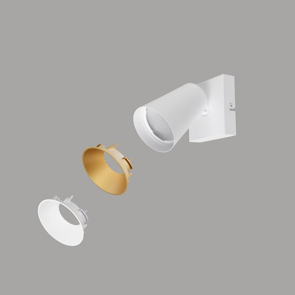 Wandspot Sharp wit met schakelaar Trio 4017807627749