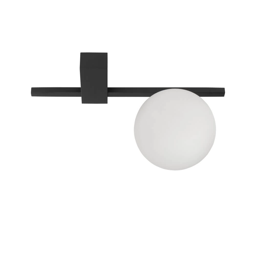 Glazen hanglamp Pik 1x wit glas