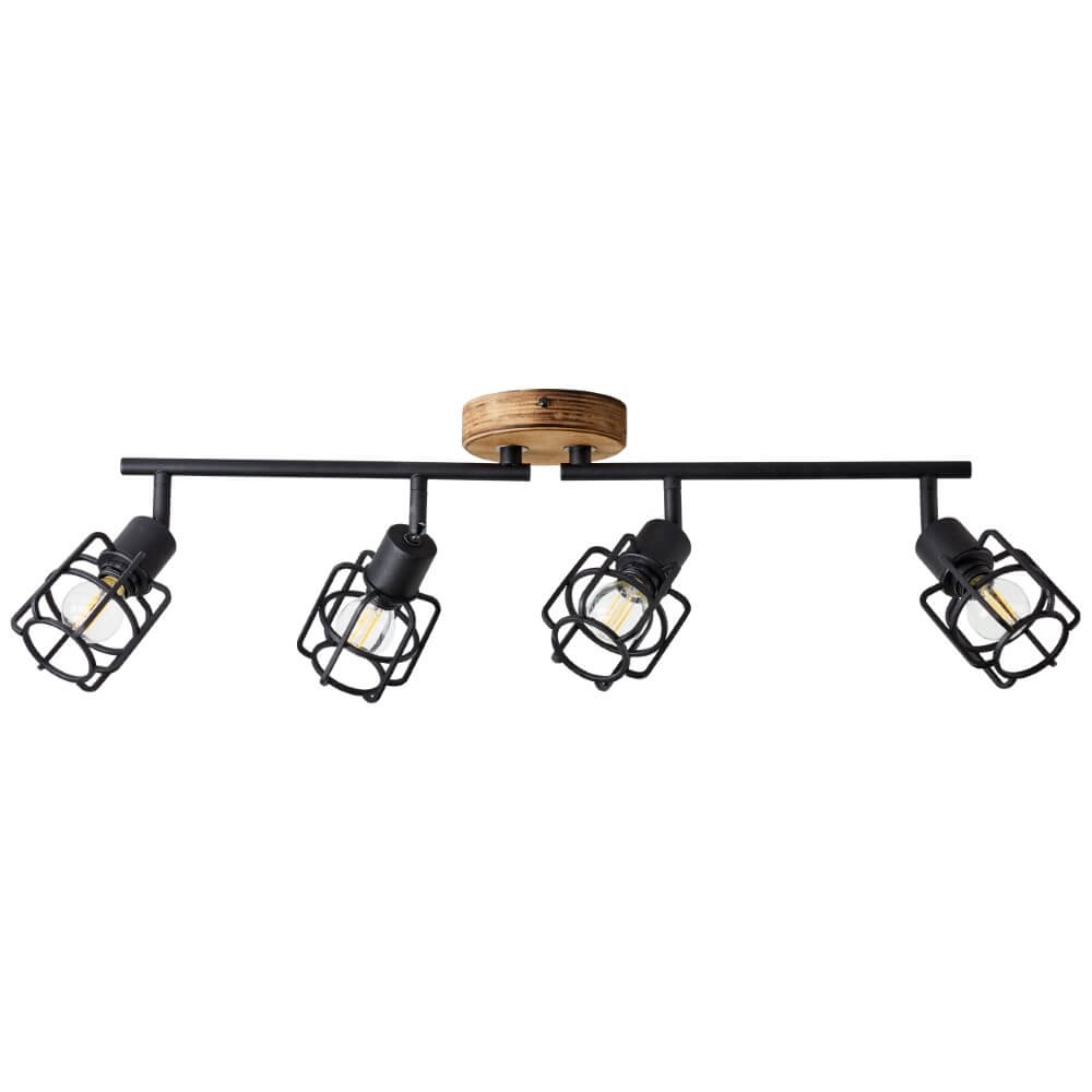 Industriële plafondlamp Gwen 4-lichts Brilliant 4004353409837