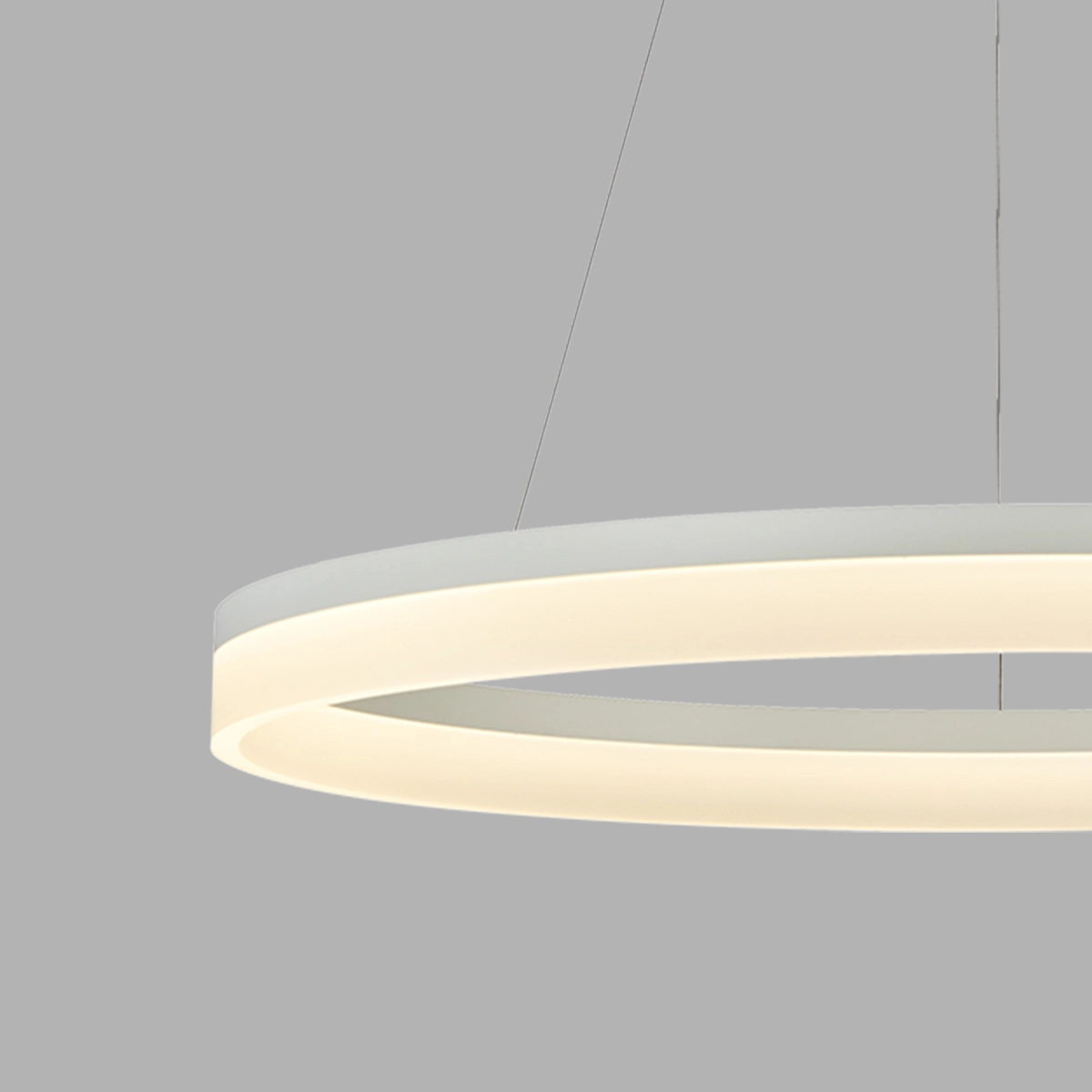 Strakke hanglamp Ara Ø 100cm wit Lyora 5053423307213
