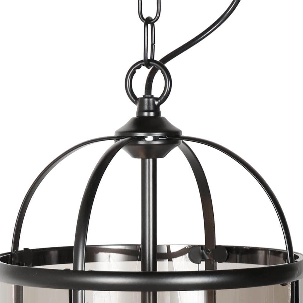 Klassieke hanglamp Pimpernel zwart 2-lichts Steinhauer 8712746174199