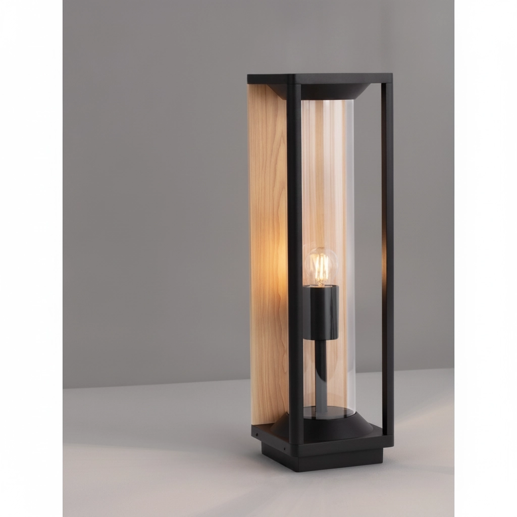 Tuinlamp Pacific achtergrond hout 50cm