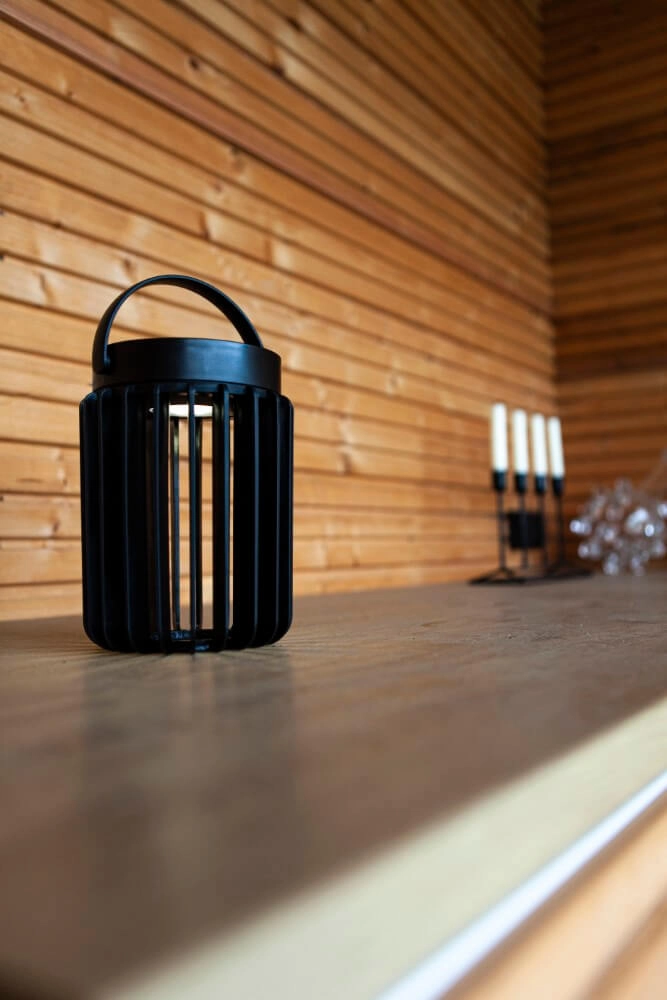 Solar tafellampje Kozy zwart Lutec 6939412089133