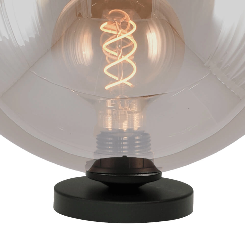 Tafellamp Bella 2 met Ø 30cm goud glas Masterlight 8718121340791