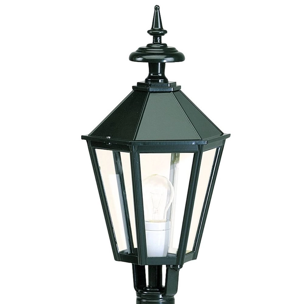 Nostalgische sokkel lamp Cardiff zwart KS Verlichting 8714732501040