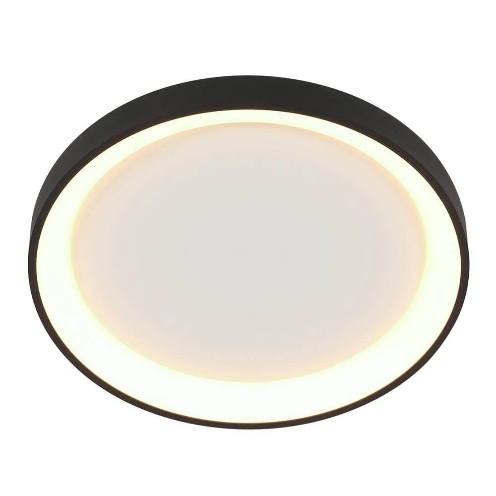Plafondlamp Ringlede design zwart Ø 38cm Steinhauer 8712746171952