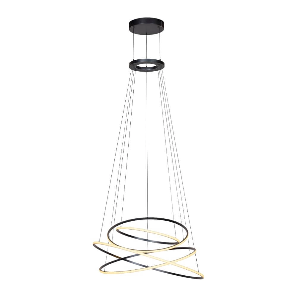 Design hanglamp Pure E-Flying Rings grijs Paul Neuhaus 4012248384466