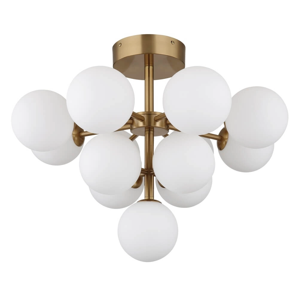 Gouden plafondlamp Grappy 13-lichts Globo 9007371453122