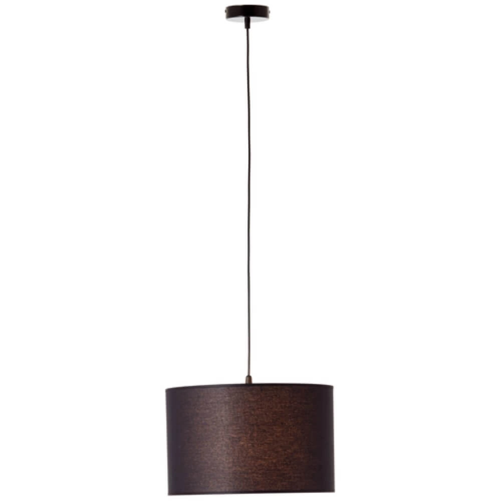 Stoffen hanglamp Esher Ø 38cm zwart Brilliant 4004353405501
