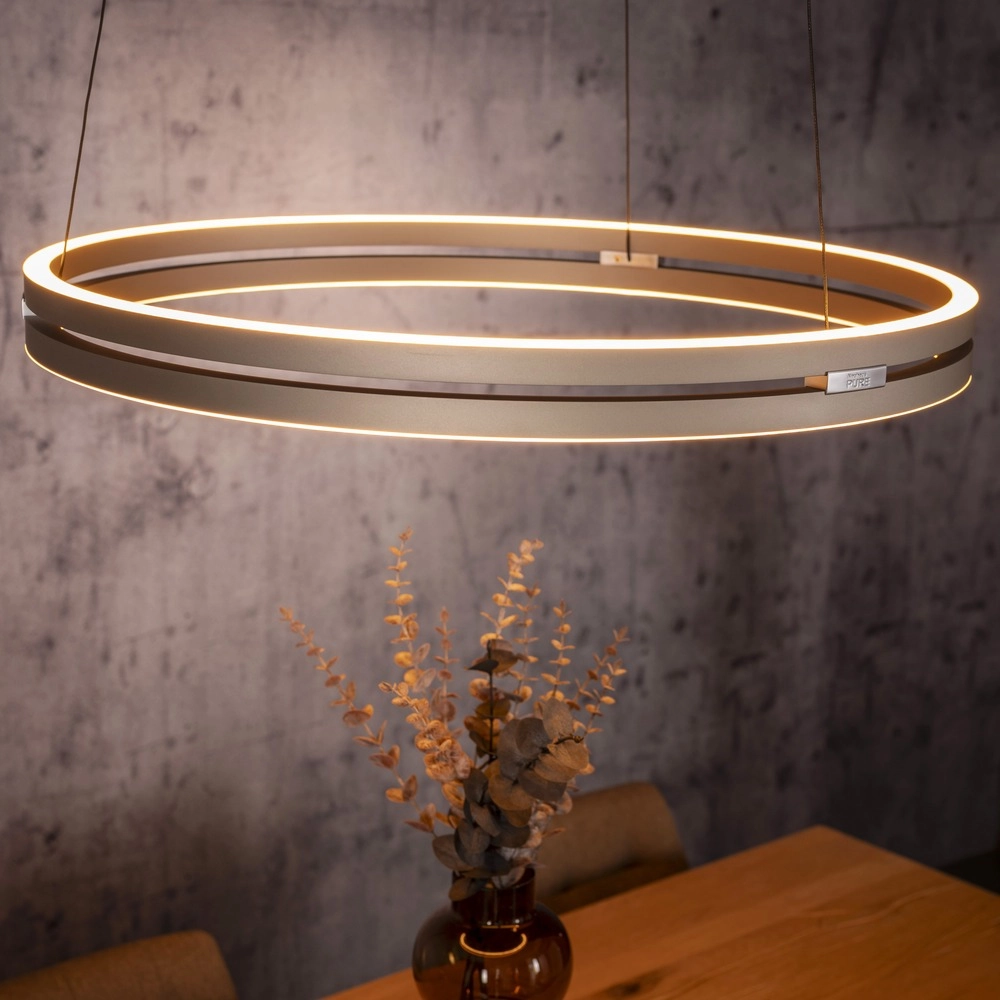 Kantoor hanglamp Pure E-Loop bronce - Ø 70cm Paul Neuhaus 4012248398364