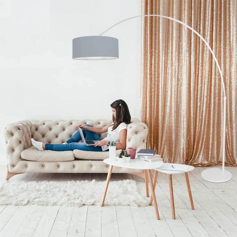 Booglamp Sparkled light wit met lichtblauwe kap Steinhauer 8712746175110