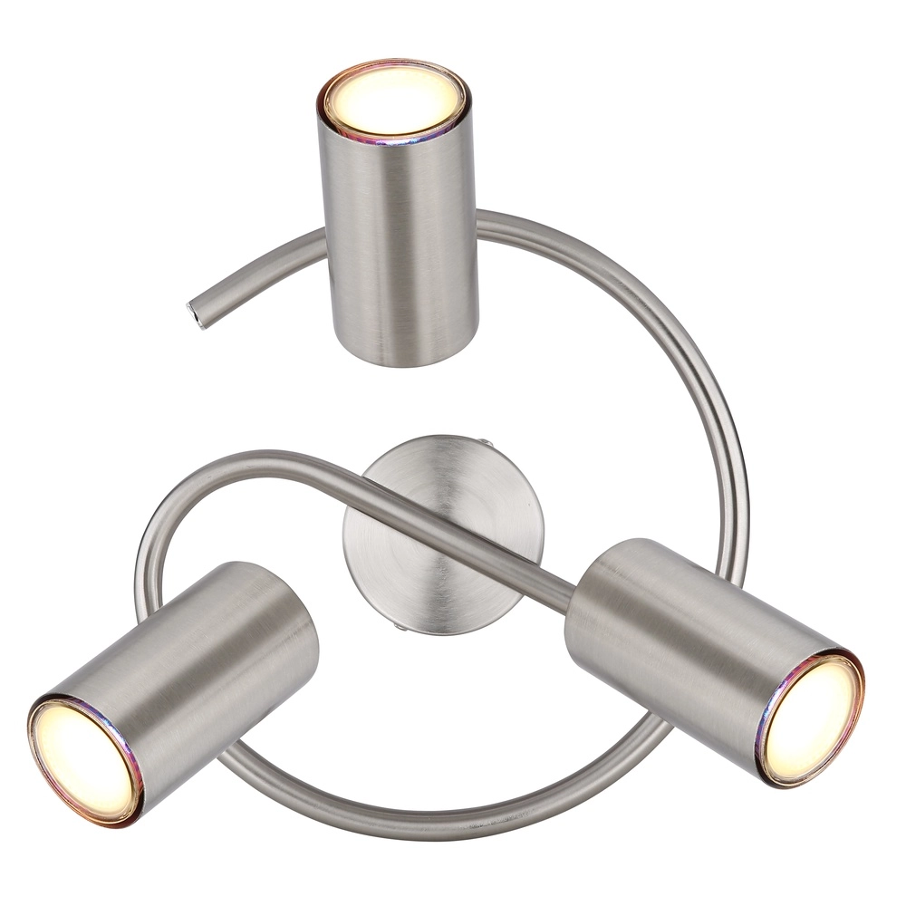 3-lichts plafondlamp Allvi nikkel Globo 9007371445776