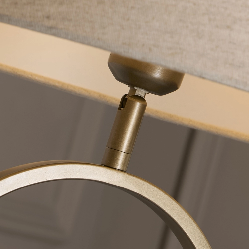 Tafellamp Modish brons met creme kap Searchlight 5053423306377