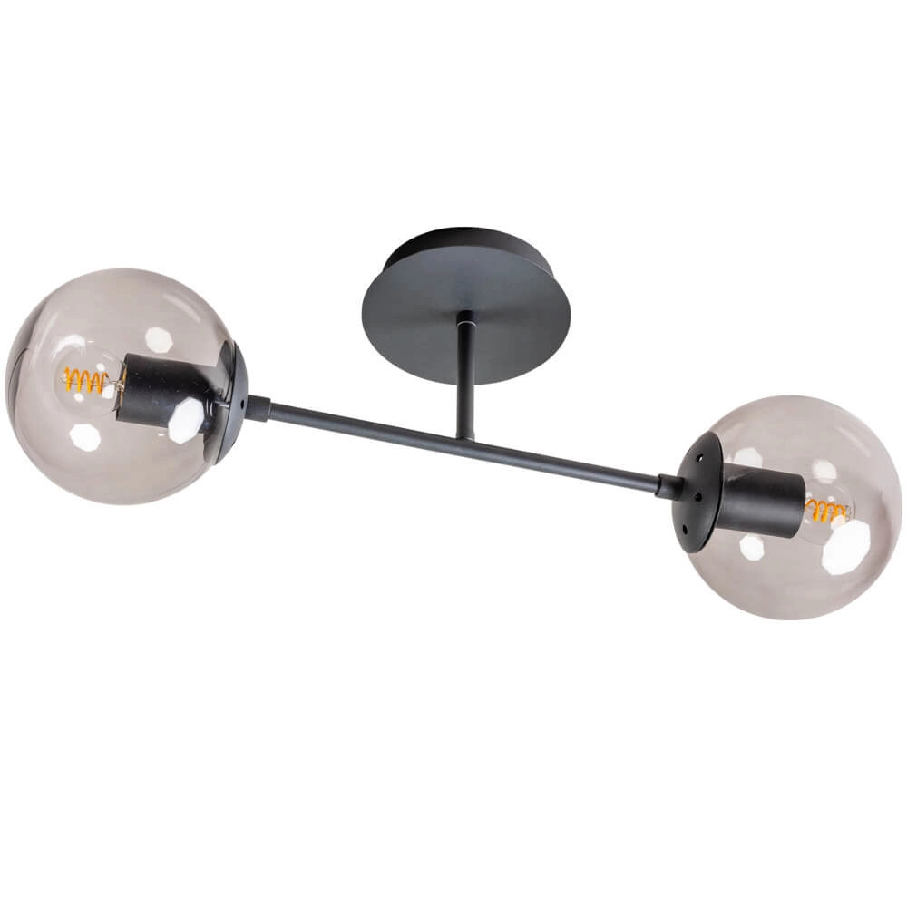 Glazen plafondlamp Davina 2-lichts Glazen plafondlamp Davina 2-lichts