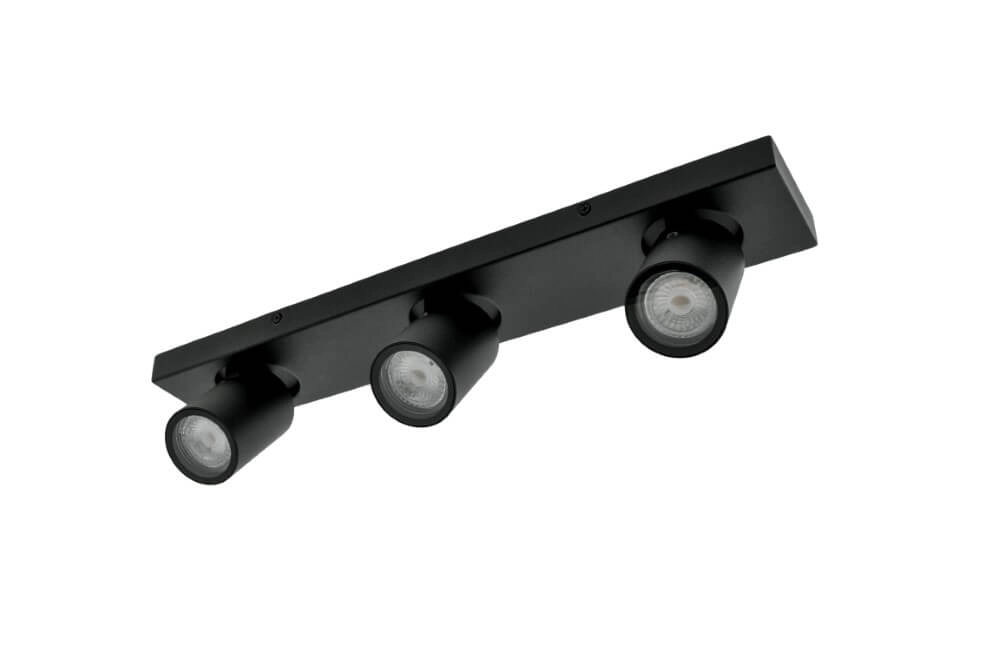 Badkamer opbouwspot Seller - IP44 zwart Lyora 5053423187747