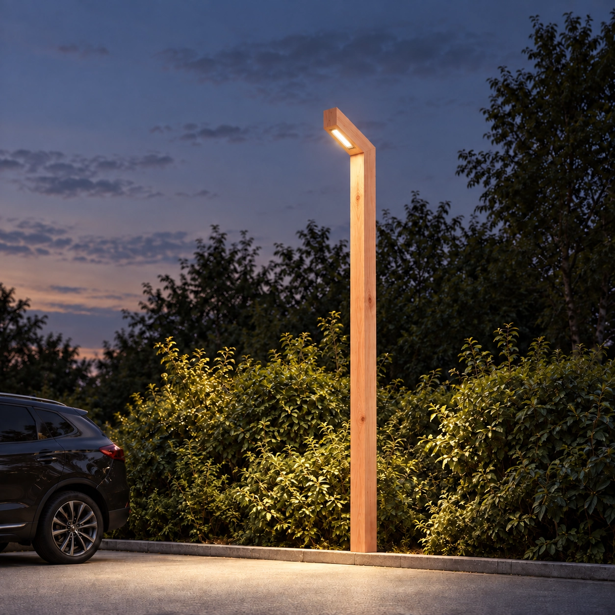 Houten straatlamp Stelle Douglas - 3M - PH08 - 3000K