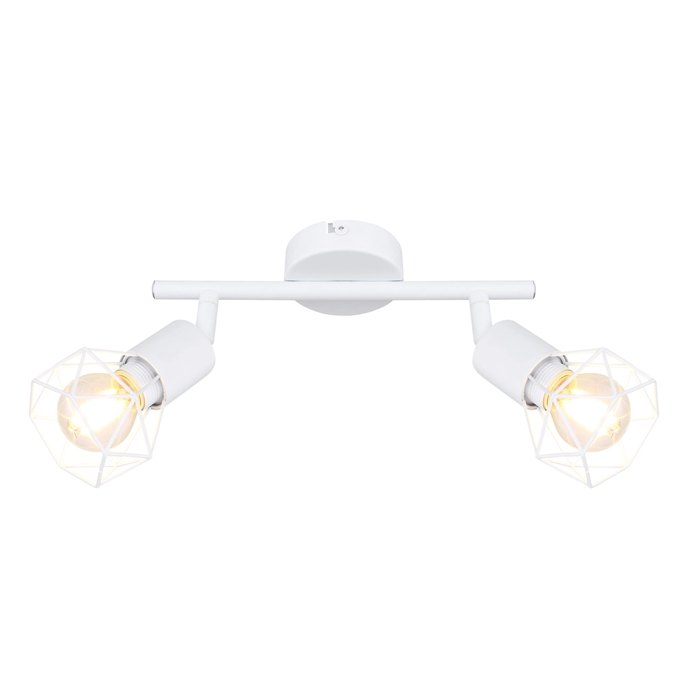 Plafondlamp Xara I 2-lichts wit Globo 9007371412983