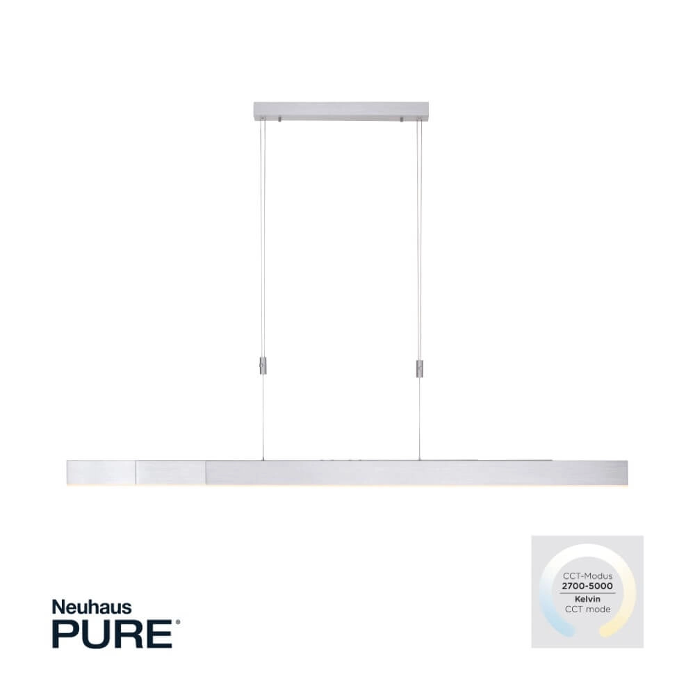 Led hanglamp Pure-Moto geborsteld metaal Paul Neuhaus 4012248363775