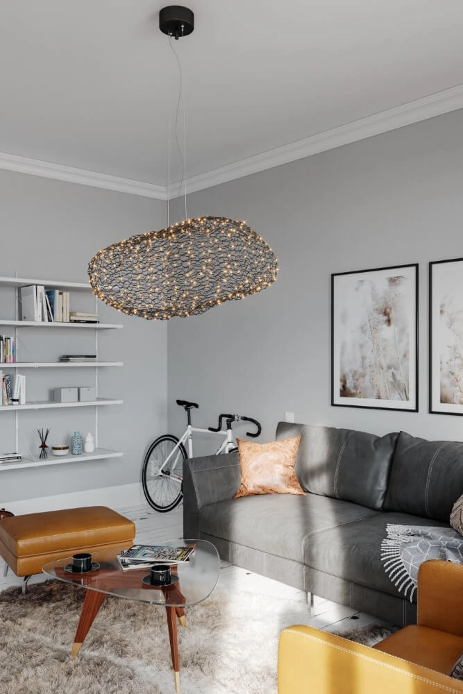 Hanglamp Hayden mat zwart 50cm By Rydéns 7391741012616