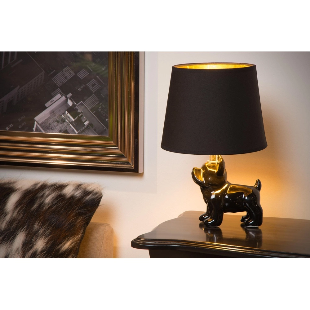 Tafellamp Extravaganza Sir Winston hond zwart Lucide 5411212134103