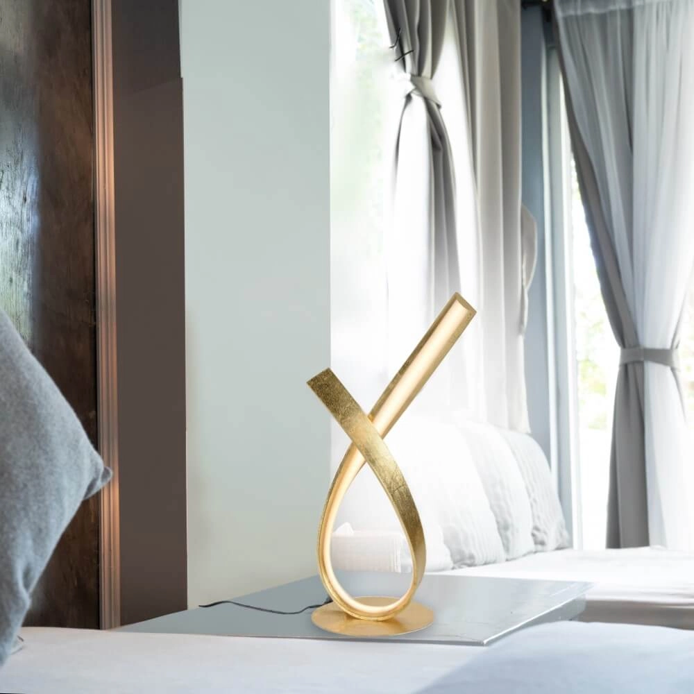 Tafellamp Linda krul goud Paul Neuhaus 4012248304761