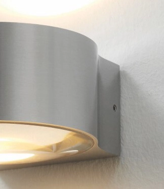 Buitenlamp up/down Hudson 11cm - RVS Artdelight 8719831733705