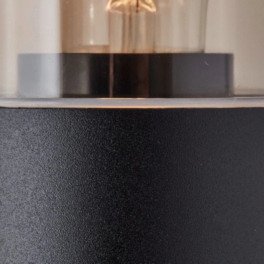 Zwarte buitenlamp Sergioro met sensor Brilliant 4004353405679