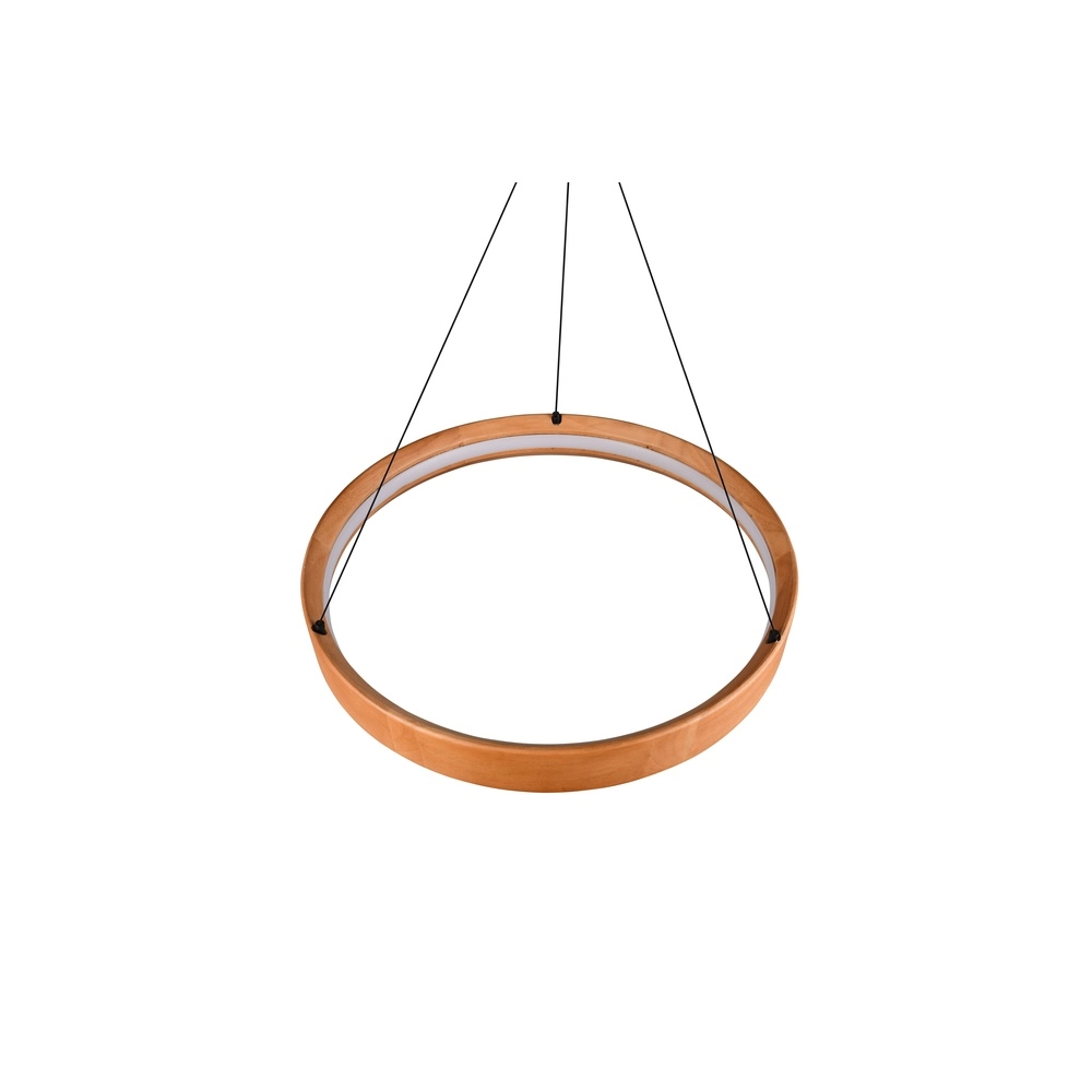 Design hanglamp Lynwood hout Ø 50cm Trio 4017807662269