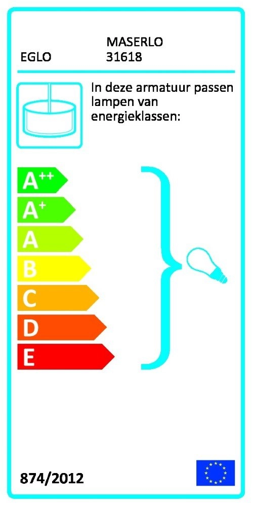 Hanglamp Maserlo 100cm Eglo 9002759316181