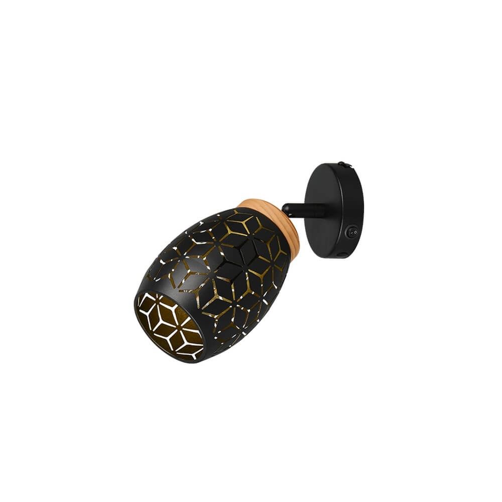 Opbouwspot Bidar zwart Trio 4017807640649