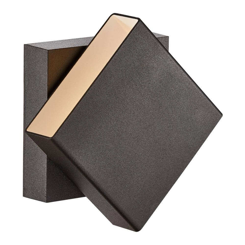 Vierkante wandlamp Turn zwart Vierkante wandlamp Turn zwart