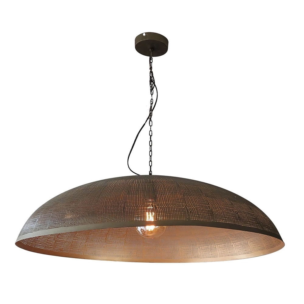 Metalen gaas hanglamp Cosmic Ø 92cm - koper brons Lyora 8716803511071