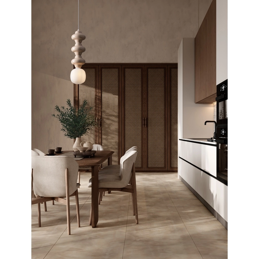 Hanglamp Clio L geel keramiek met wit glas Lyora 5212017461353