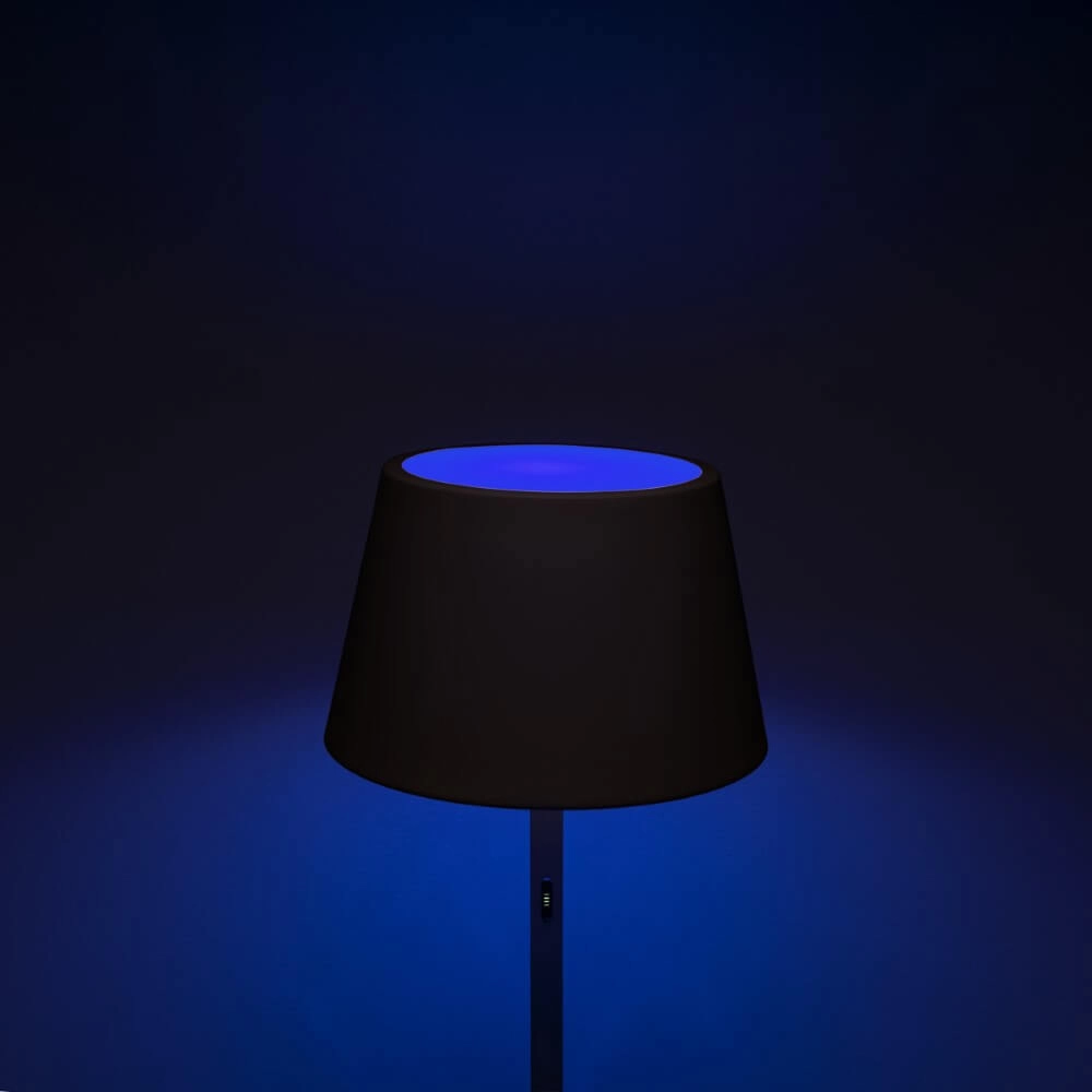 Oplaadbare schemerlamp voor buiten Pomezia zwart KonstSmide 7318307824759
