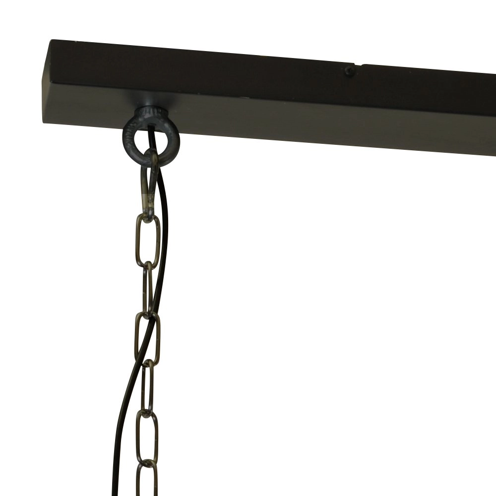 Retro industrie eetkamerlamp Industria 2x27 2-lichts antraciet Masterlight 8718121231549