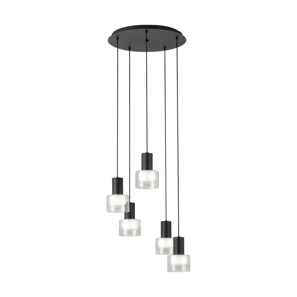 Vide hanglamp Molineros zwart - led