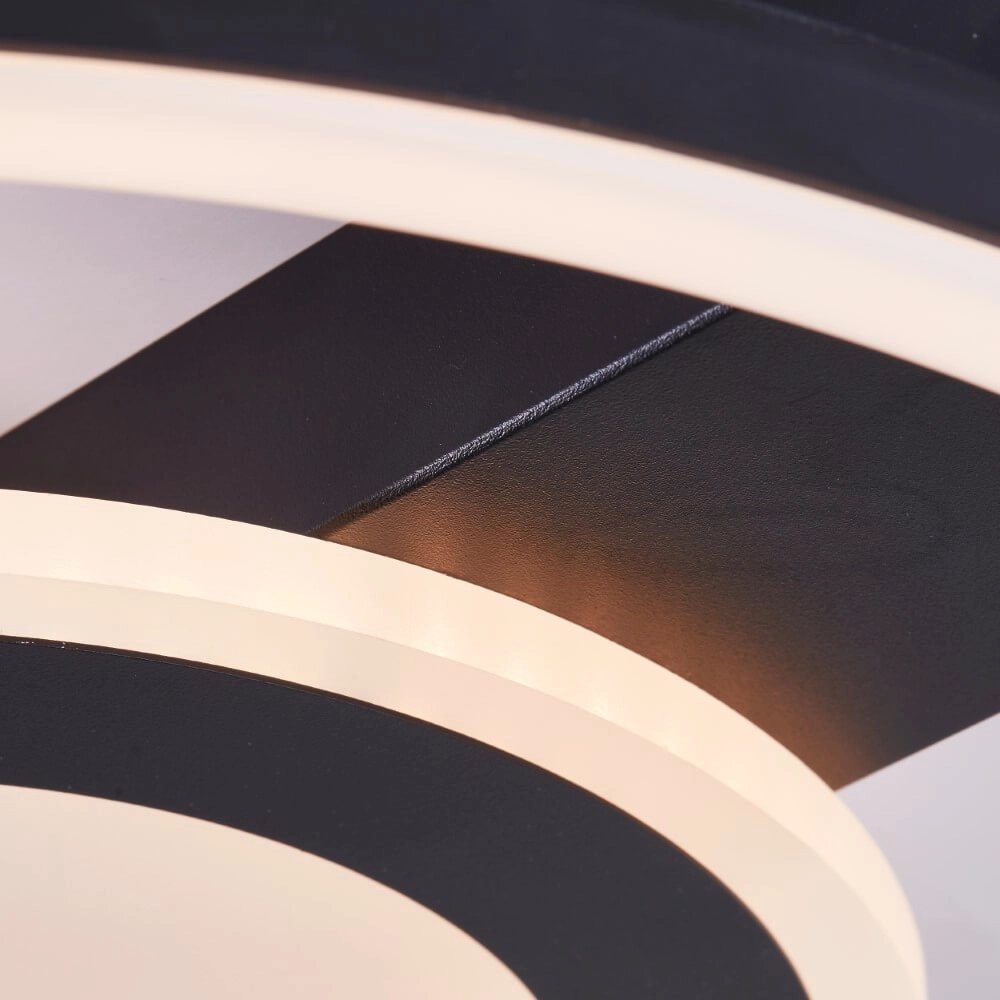 Plafondlamp Maureen Ø 37cm zwart Brilliant 4004353420061