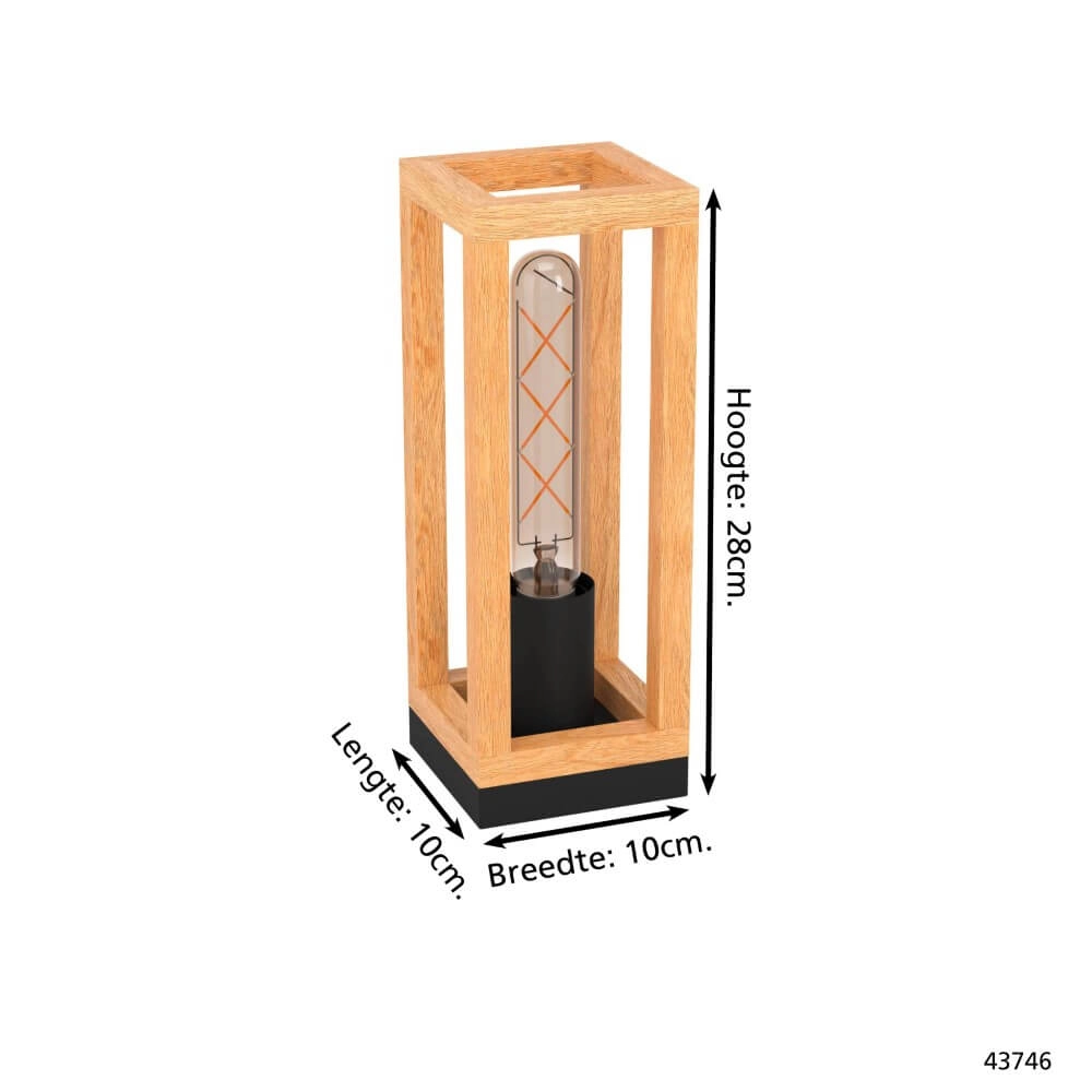 Houten tafellamp Nafferton Eglo 9002759437466
